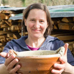 Nic Collins and Sabine Nemet in their pottery 2016